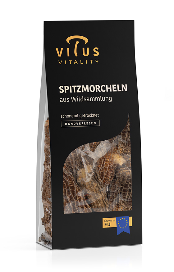 Spitzmorcheln aus Wildsammlung, schonend getrocknet - 20 g